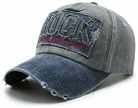 img 1 attached to Baseball cap RAMMAX. IT&quot;S MY STYLE BSB_Cap-03/burgundy gray_Rock