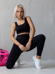 img 4 attached to Leggings/ Premium quality/ Leggings/ Ribbed/ Sports leggings/ Women''s/ Fitness/ Mint/ Size S(40)
