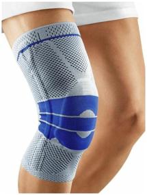 img 2 attached to Caliper bandage fixator on the knee joint with reinforced silicone protection and stiffening ribs Knee, size XL gray