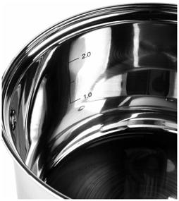 img 3 attached to Saucepan set, Saucepan Hoffmann, Stainless steel, Tempered glass, 2.1l , 3.1l , 4.1l