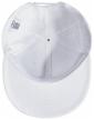 baseball cap unit snapback with straight peak, white logo
