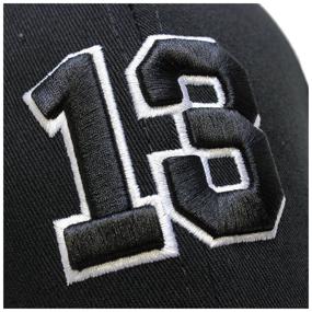 img 4 attached to Baseball cap Athletic pro. 13 Black 53-60