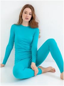 img 3 attached to NORVEG SOFT+ Women''s thermal set ash blue, size M