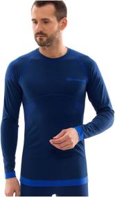 img 2 attached to Guahoo /Longsleeve for men/Men''s longsleeve for sports G23-1600S/NV/BL, blue, size 46-48