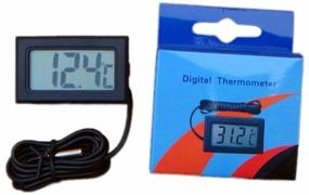 img 1 attached to Digital electronic thermometer from -50°C to +110°C, with 1 meter waterproof flexible probe