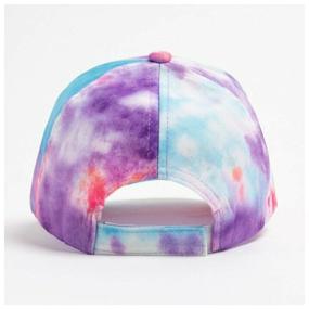 img 3 attached to Women''s cap "Tie-dye" MINAKU color purple, size 56-58 7322565