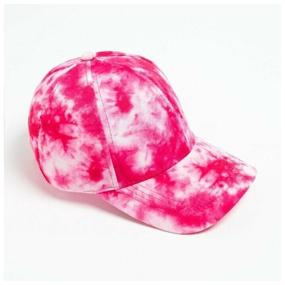 img 2 attached to Women''s cap "Tie-dye" MINAKU color purple, size 56-58 7322565