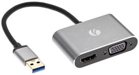 img 4 attached to VCOM Telecom USB 3.0 adapter cable (Am) --> HDMI(f)+VGA(f), Aluminum Shell, VCOM