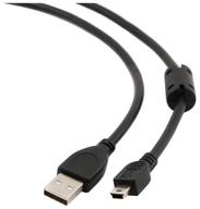 cablexpert usb - miniusb cable (ccf-usb2-am5p-6), 1.8 m, black логотип