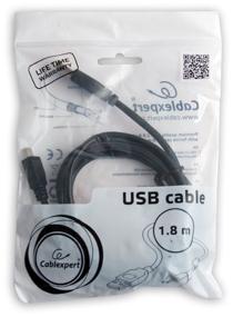 img 2 attached to Cablexpert USB - miniUSB cable (CCF-USB2-AM5P-6), 1.8 m, black