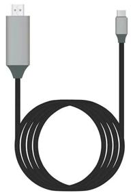 img 1 attached to HDTV Type-C to HDMI adapter cable for mirroring from smartphone or laptop to TV, projector 4K 30Hz