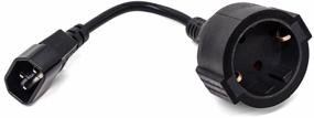 img 1 attached to Power cable FILUM CEE 7/3-C14, 3x0.75mm, 220V, 10A, black, 0.15m