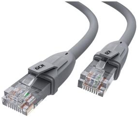img 4 attached to Professional patch cord 10m UTP cat.6, gray, GCR, molded, ethernet high speed 10Gbps, computer cable for internet