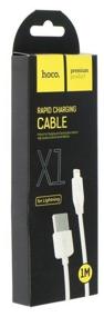 img 2 attached to Cable Hoco Rapid X1 USB - Apple Lightning, 1 m, 1 pc, white