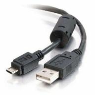 cable atcom usb - microusb (at9174), 0.8 m, black logo