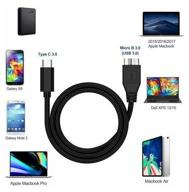 cable usb-c - micro usb 3.0 type b for portable external drives, 0.5 m, ks-is logo