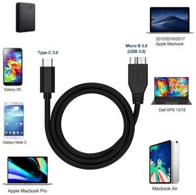 img 1 attached to Cable USB-C - micro USB 3.0 type B for portable external drives, 0.5 m, KS-is