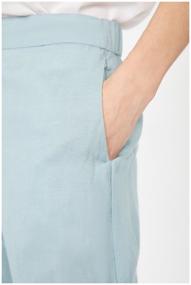 img 4 attached to Baon trousers Suit joggers in linen Baon, size: S, light blue