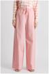 pants baon drawstring wide trousers baon b2922027, size: s, pink logo