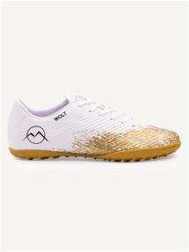 img 1 attached to Centipedes for football, multi-studded football shoes Virtey 21099 WOLT r.40 white/gold