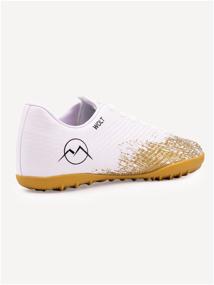 img 3 attached to Centipedes for football, multi-studded football shoes Virtey 21099 WOLT r.40 white/gold