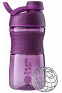 shaker blenderbottle sportmixer twist tritan for water and sports drinks with a screw cap, 591 ml, sea blue logo