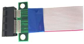 img 4 attached to Adapter cable GSMIN DP11 PCI-E x1 (M) to PCI-E x1 (F) (20 cm) (Grey)