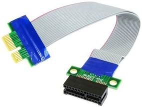 img 2 attached to Adapter cable GSMIN DP11 PCI-E x1 (M) to PCI-E x1 (F) (20 cm) (Grey)