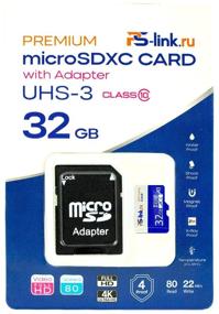 img 3 attached to Memory card Ps-Link 32GB MicroSDXC Class 10 UHS-3 with adapter