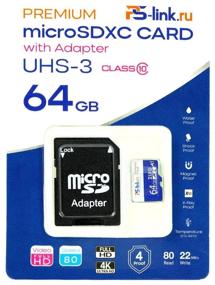 img 2 attached to Memory card Ps-Link 32GB MicroSDXC Class 10 UHS-3 with adapter