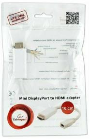 img 1 attached to Adapter miniDisplayPort (F) - DisplayPort (M) Cablexpert A-mDPF-DPM-001-W 16cm white