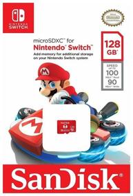 img 2 attached to SanDisk microSDXC 128Gb Memory Card for Nintendo Switch (SDSQXAO-128G-GNCZN), Red