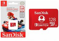 sandisk microsdxc 128gb memory card for nintendo switch (sdsqxao-128g-gnczn), red logo