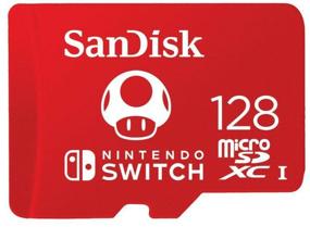 img 3 attached to SanDisk microSDXC 128Gb Memory Card for Nintendo Switch (SDSQXAO-128G-GNCZN), Red