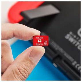 img 4 attached to SanDisk microSDXC 128Gb Memory Card for Nintendo Switch (SDSQXAO-128G-GNCZN), Red