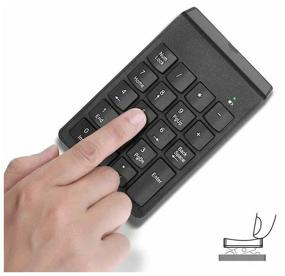 img 4 attached to Miniature NumPad Wireless Keyboard with 18 Keys, Numeric Keypad 2.4GHz Wireless Keyboard Numeric Keypad Keypad.