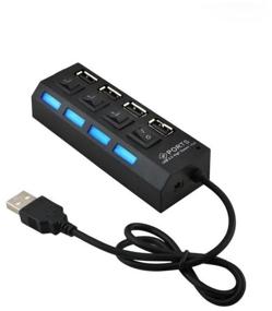 img 2 attached to HUB / USB 4 port splitter, Switches, USB2.0, Cable 40 cm, Black