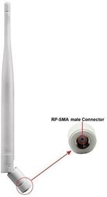 img 4 attached to Wi-Fi antenna for routers 5dBi RP-SMA-male white, set 2pcs