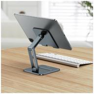 baseus biaxial foldable metal stand (for tablets), gray логотип