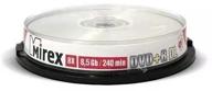 dvd r dl 8.5gb mirex 8x double layer printable cake, pack of 10 logo