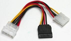 img 4 attached to Cablexpert SATA - 2xMolex (CC-SATA-PSY2), 0.14 m, white/black