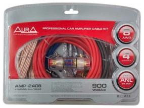 img 4 attached to AurA AMP-2408 installation kit red/black/blue