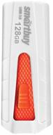 flash drive 128 gb smartbuy iron usb 3.0, white/red, sb128gbir-w3 логотип