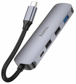 img 1 attached to Hoco HB27/ Type-C hub 5in1 (USB-C + 2 x USB2.0 + USB3.0 + HDMI) hub for MacBook Apple and Windows