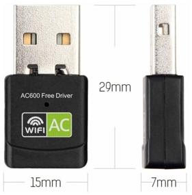 img 1 attached to Wireless Wi-Fi USB adapter, dual band, speed 600Mbit/s, 802.11ac, 2.4 and 5 GHz