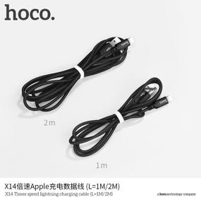 img 4 attached to Cable Hoco X14 Times speed USB - Lightning, 2 m, 1 pc, black