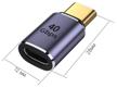 magnetic data transfer adapter (40 gb / s) usb type-c4.0 24 pin pd100w with support for fast charging logo