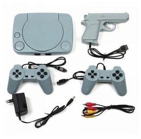 img 4 attached to Retro Game Console VINTAGE CONSOLE / Original Dandy Gun Console 8-bit Game / Retro Games / Gray