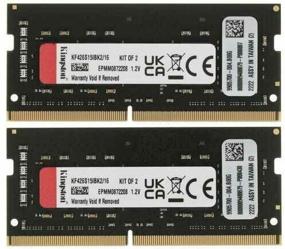 img 4 attached to Kingston DRAM 16GB 2666MHz DDR4 CL15 SODIMM (Kit of 2) FURY Impact KF426S15IBK2/16