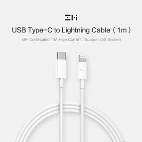 img 4 attached to Cable ZMI USB Type-C - Lightning MFI (AL870), 1 m, white